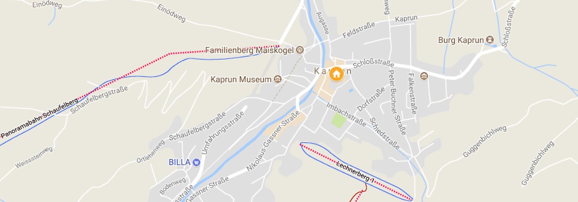 mapa Hotel Das Alpenhaus, Kaprun