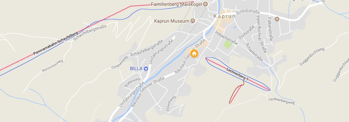 mapa Alpen Wellness Hotel Barbarahof, Kaprun