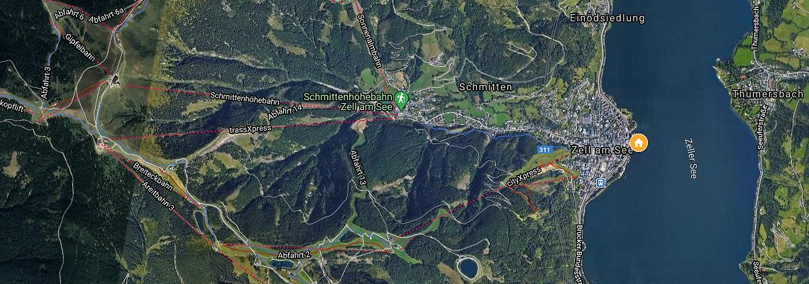 mapa Hotel Grand, Zell am See