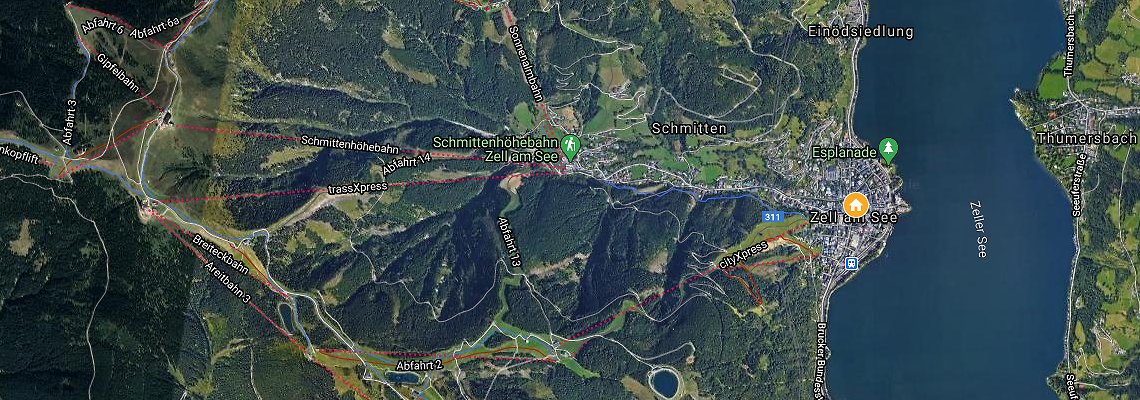 mapa Hotel Heitzmann , Zell am See