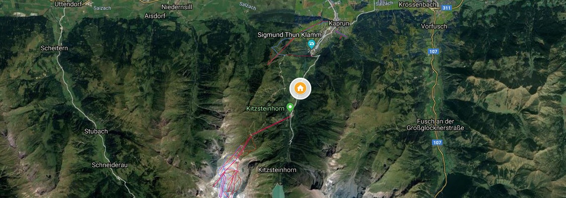 mapa Hotel Knstleralm, Kaprun