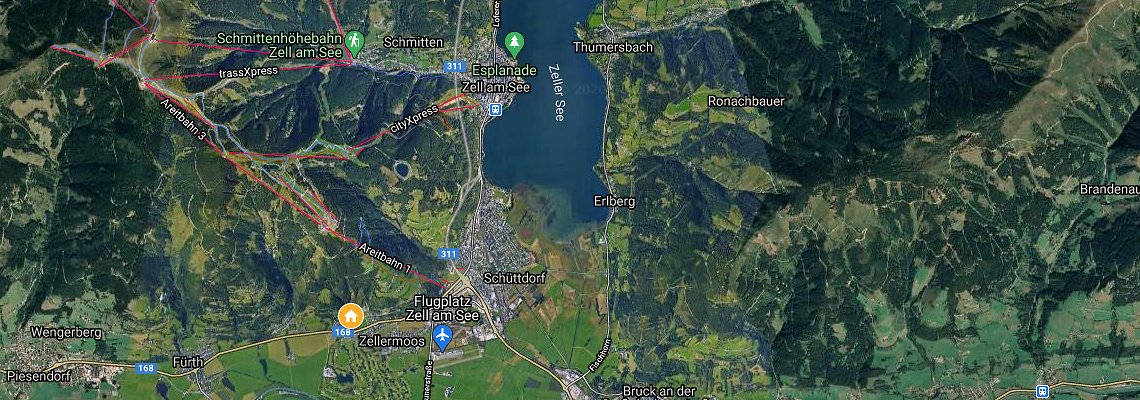 mapa Gasthof Limberghof, Zell am See