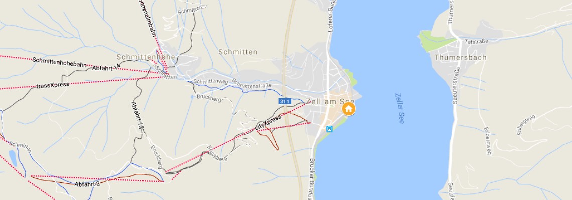 mapa Hotel Seehof, Zell am See