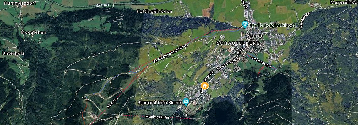 mapa Hotel Zur Mhle, Kaprun
