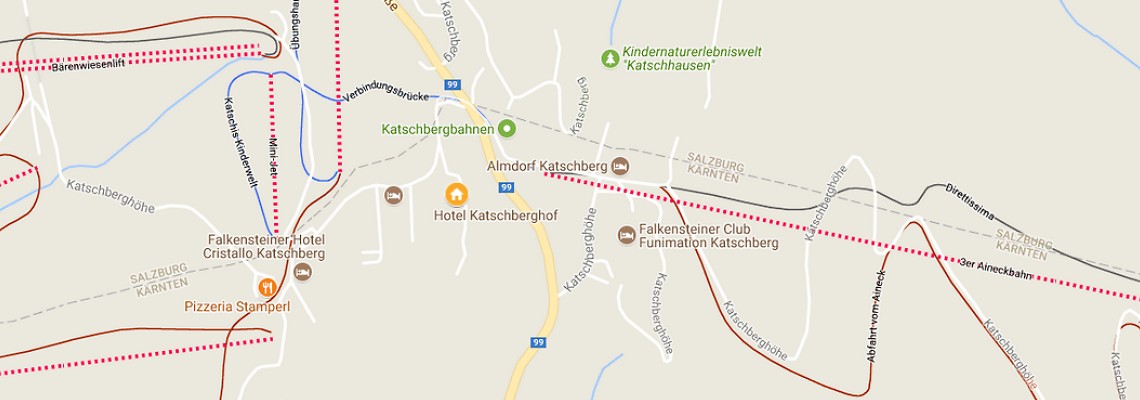 mapa Hotel Katschberghof, Katschberg