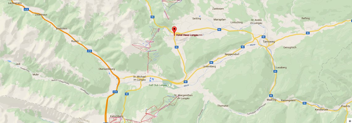 mapa Hotel Haus Lungau, Mauterndorf