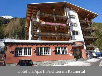 ubytovanie Hotel Tia Apart, Feichten im Kaunertal