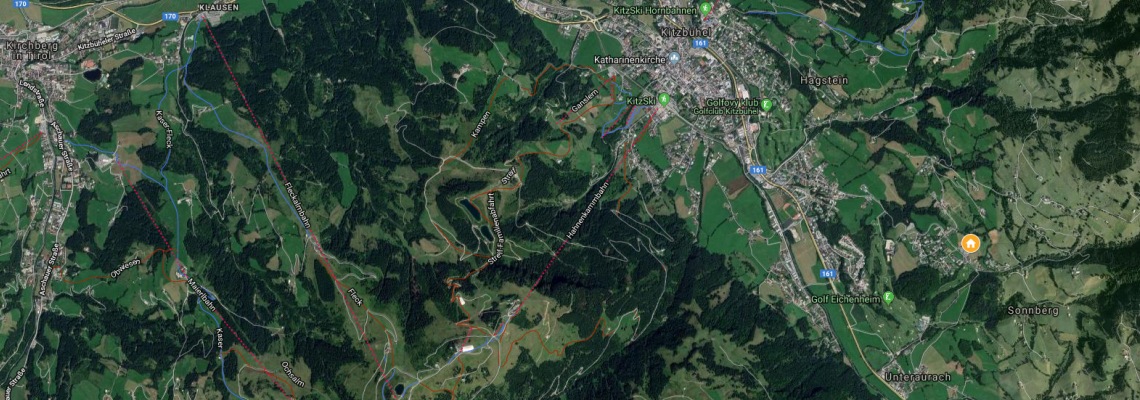 mapa Hotel Bichlhof, Kitzbhel
