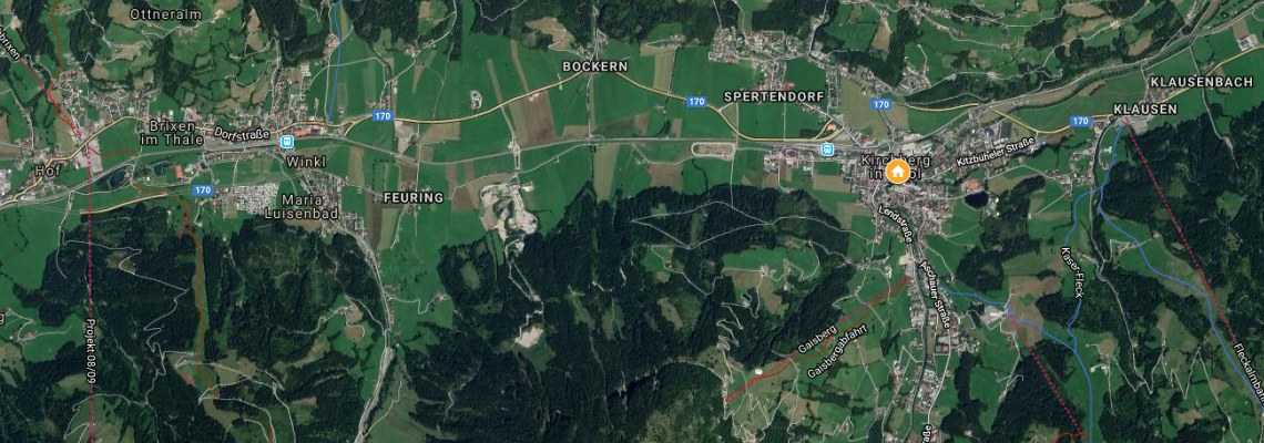 mapa Hotel Daxer, Kirchberg