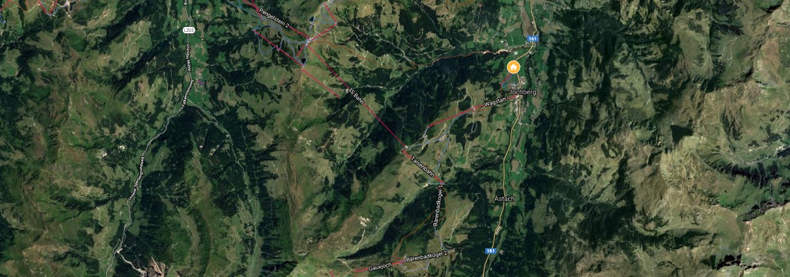 mapa Hotel Kempinski Hotel Das Tirol, Jochberg
