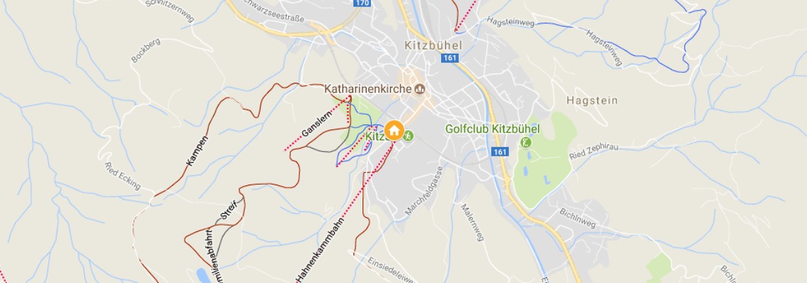 mapa Hotel Schweizerhof, Kitzbhel