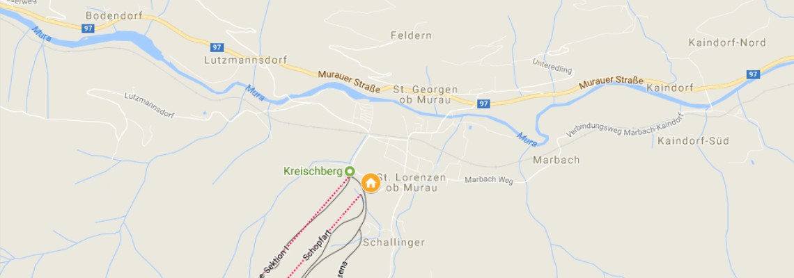 mapa Hotel Relax Resort Kreischberg, St. Georgen am Kreischberg