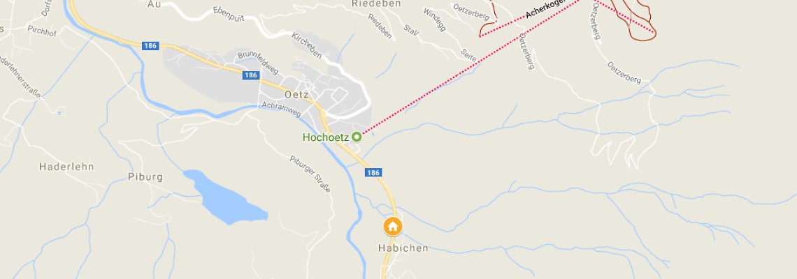 mapa Hotel Waldhof, tz