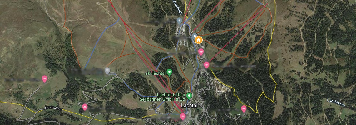 mapa Chalet Gabriel, Lachtal