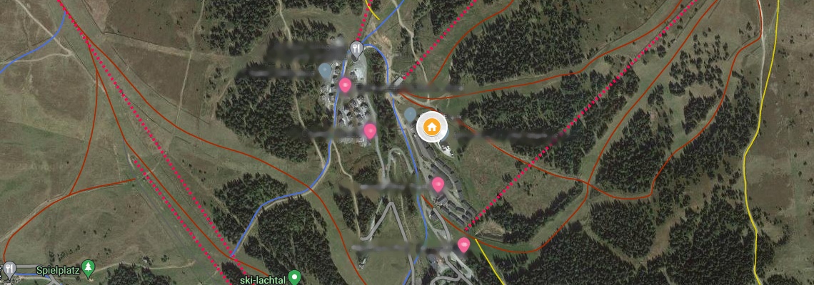 mapa Chalet Heinz, Lachtal