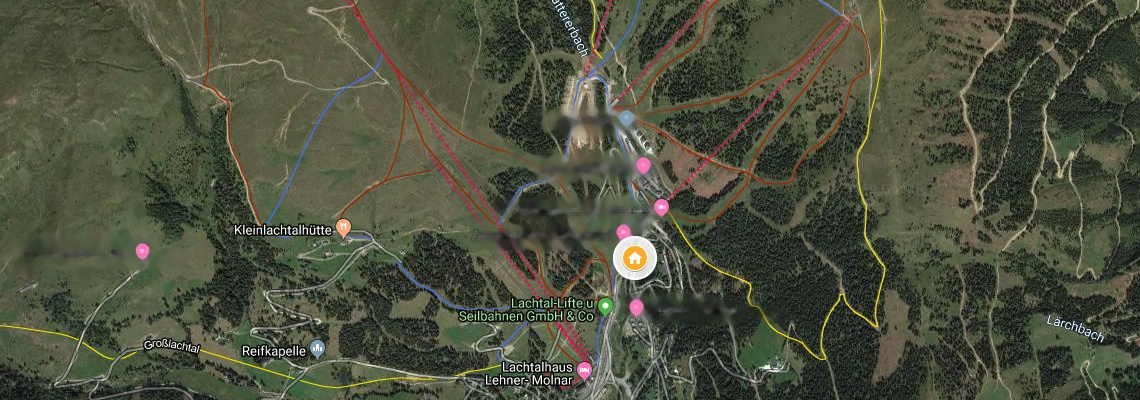 mapa Chalet Lachtal, Lachtal