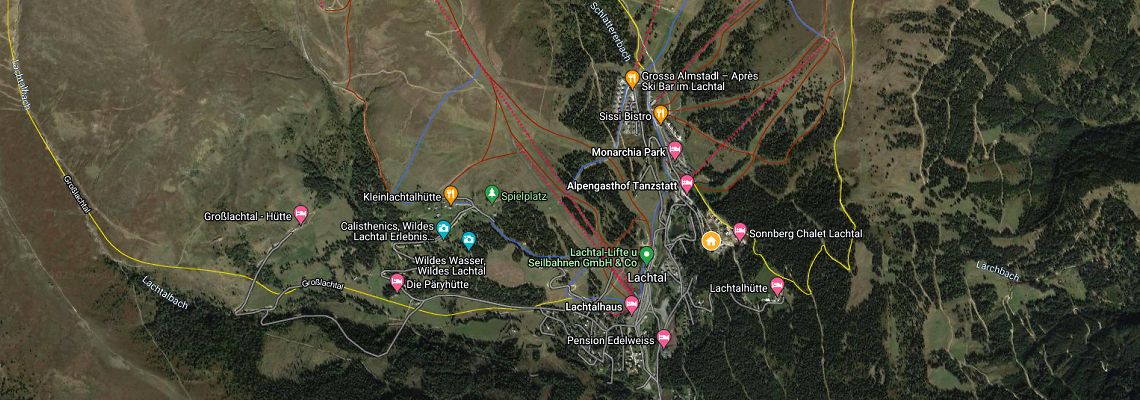 mapa Chaty Lachtal, Lachtal