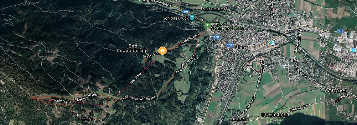 mapa Moosalm Family Hotel, Lienz