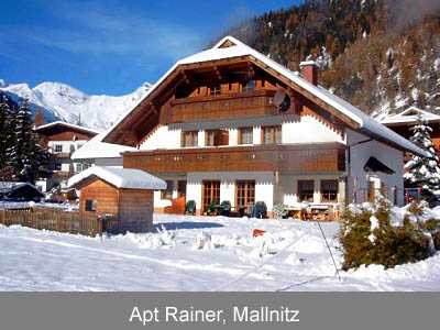 ubytovanie Apartmny Rainer, Ankogel-Mallnitz