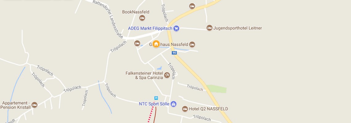 mapa Apartmny Umfahrer, Trpolach
