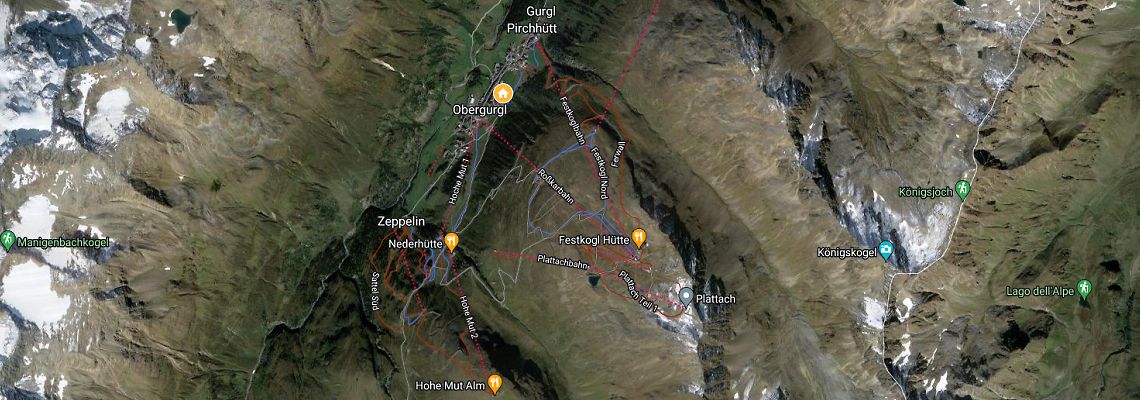mapa Hotel Alpina, Obergurgl - Hochgurgl