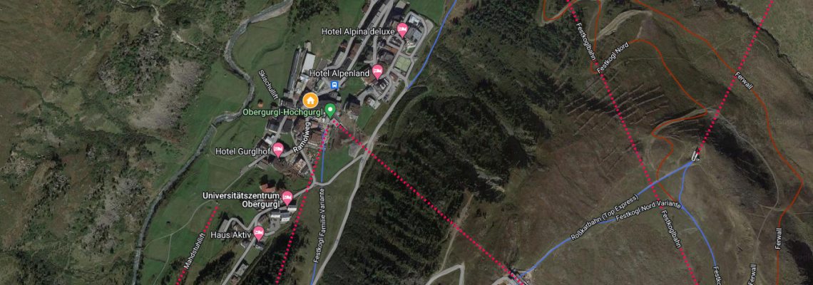 mapa Hotel Edelweiss & Gurgl, Obergurgl