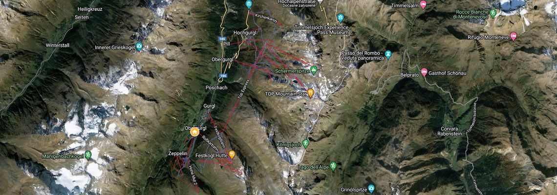 mapa Hotel Jenewein, Obergurgl