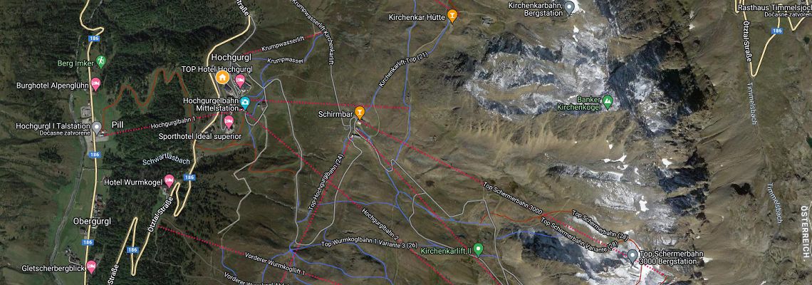 mapa Alpenhotel Laurin, Hochgurgl