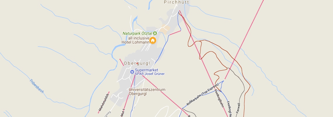 mapa Hotel Lohmann, Obergurgl