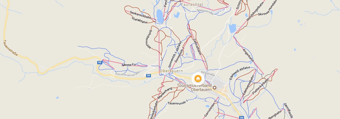 mapa Hotel Marietta, Obertauern