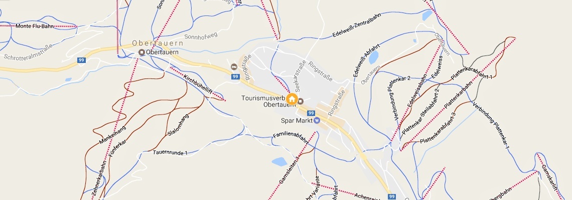 mapa Alpenhotel Perner, Obertauern