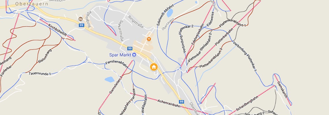 mapa Hotel Taverne, Obertauern