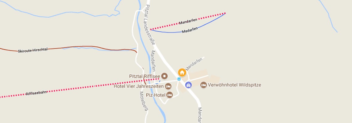 mapa Sportiv Hotel Mittagskogel, Mandarfen