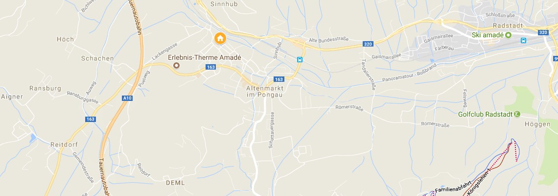 mapa Hotel Hirscher, Altenmarkt im Pongau