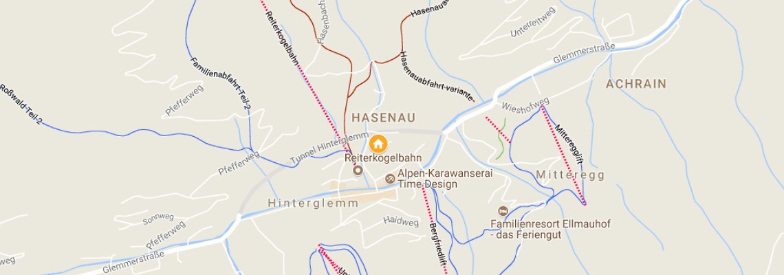 mapa Adler Resort Hinterglemm