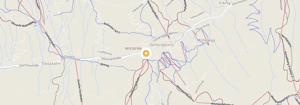 mapa Apartmny Forsthaus, Hinterglemm