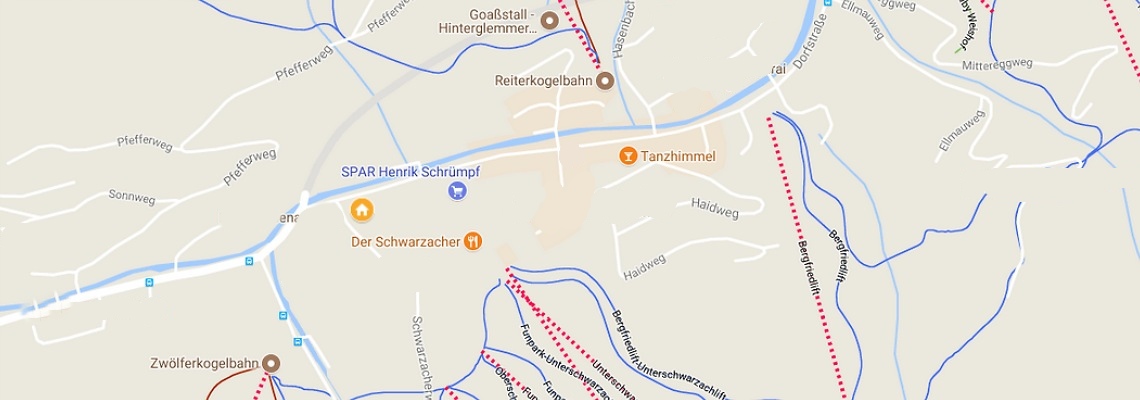 mapa Hotel Gollinger Hof, Hinterglemm