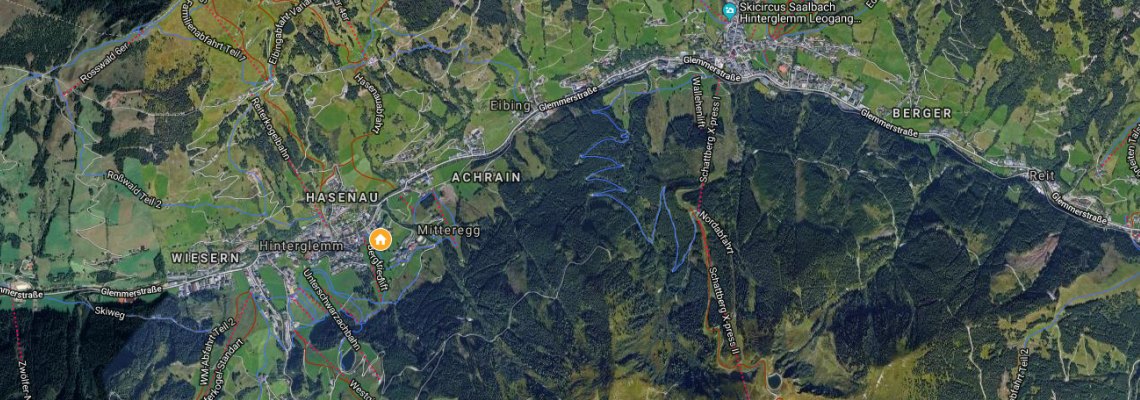 mapa Hotel Johanneshof, Hinterglemm