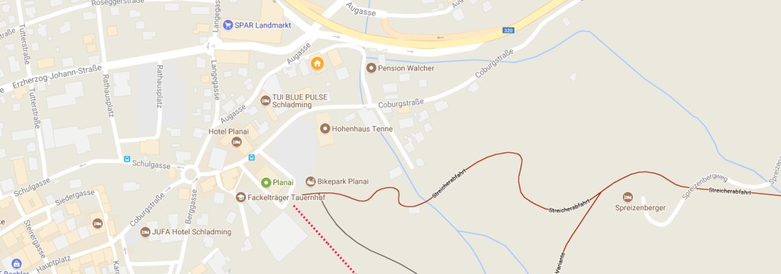 mapa Apartmny Aktivia, Schladming
