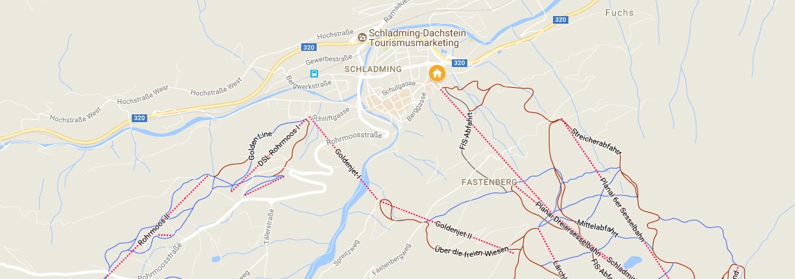 mapa Hotel Tui Blue Pulse, Schladming