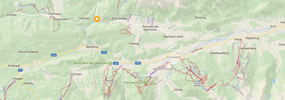 mapa Chalet Ramsau, Ramsau am Dachstein