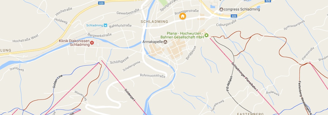 mapa Apartmny Feel Free, Schladming