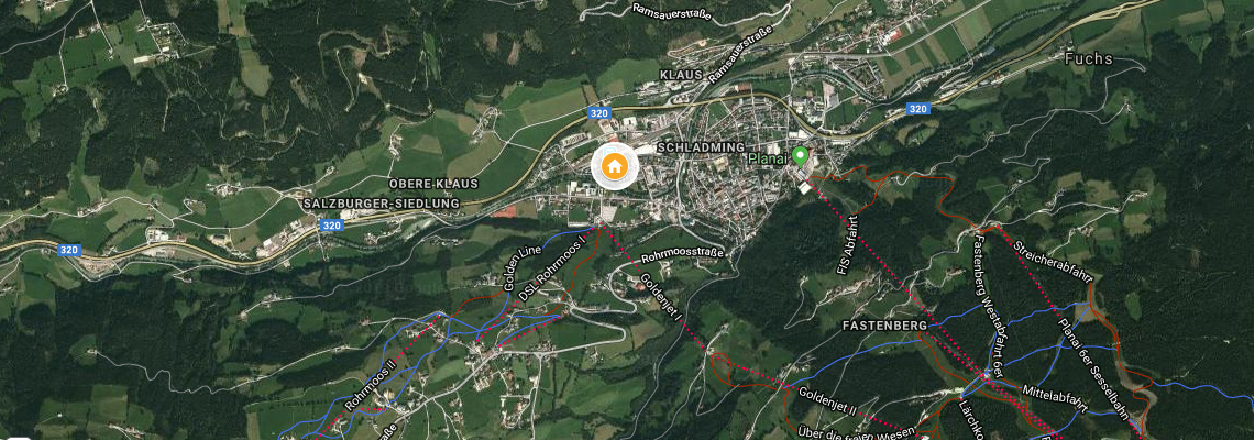 mapa Hotel Feichter, Schladming