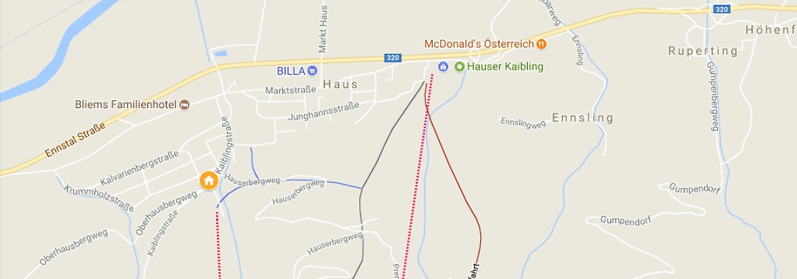 mapa Penzin Kitzer, Haus im Ennstal