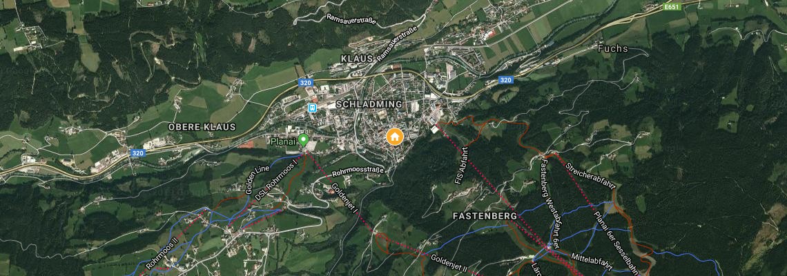 mapa Hotel Landgraf, Schladming