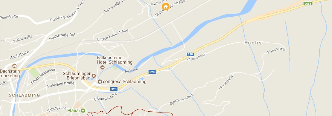 mapa Hotel Schladmingerhof, Schladming
