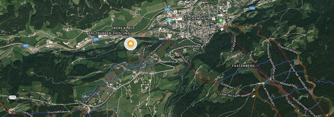 mapa Hotel Starchlhof, Schladming