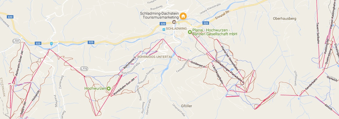 mapa Apartmny Sun Lodge, Schladming