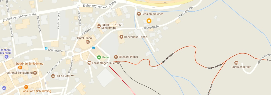 mapa Apartmny Tritscher, Schladming