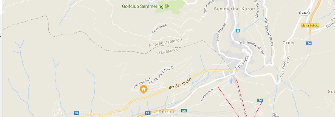 mapa Hotel Alpenhof, Steinhaus am Semmering